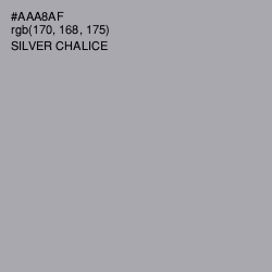 #AAA8AF - Silver Chalice Color Image